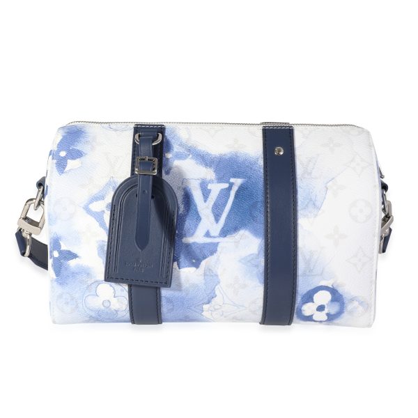 117745 fv Louis Vuitton Monogram Watercolor Canvas City Keepall