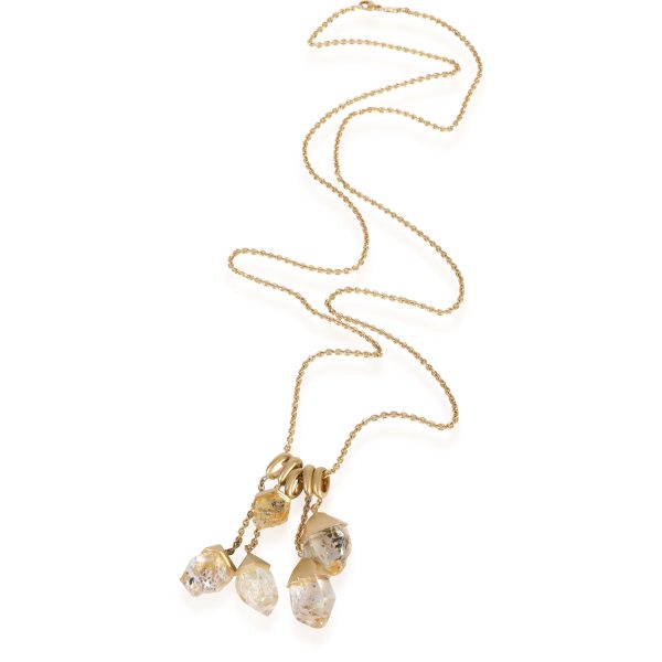 117750 pv 19478a2c 1793 4ddd 9a92 586eda9f109e Textured Gold Topped Rock Crystal Necklace in 18k Yellow Gold on 30 Chain