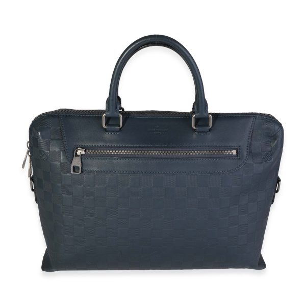 117768 fv Louis Vuitton Cobalt Damier Infini Porte Documents Jour