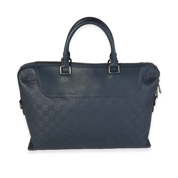 117768 pv Louis Vuitton Cobalt Damier Infini Porte Documents Jour