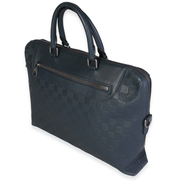 117768 sv Louis Vuitton Cobalt Damier Infini Porte Documents Jour