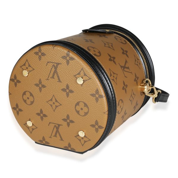 117778 clasp 5cc351a4 67d6 4811 8d3c 4a1d2454a393 Louis Vuitton Monogram Reverse Canvas Black Calfskin Cannes