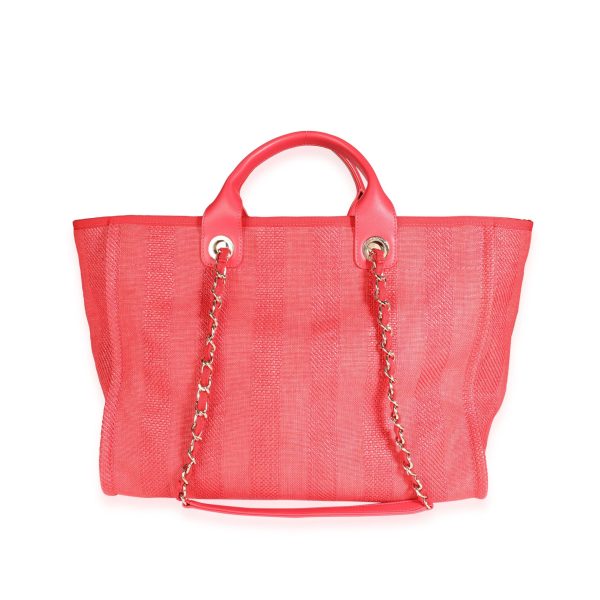 117779 pv 240713ab 9ba5 4abd b7b1 e432f1a610a6 Chanel Red Canvas Leather Large Deauville Tote