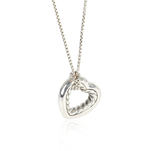 117816 fv fed34850 11b6 447b 9196 003d20122196 David Yurman Cable Heart Pendant in 925 Sterling Silver