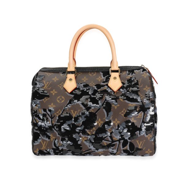 117920 pv b106b01e f023 45b1 b6ed 9da030685367 Louis Vuitton Monogram Canvas Fleur de Jais Sequins Speedy 30