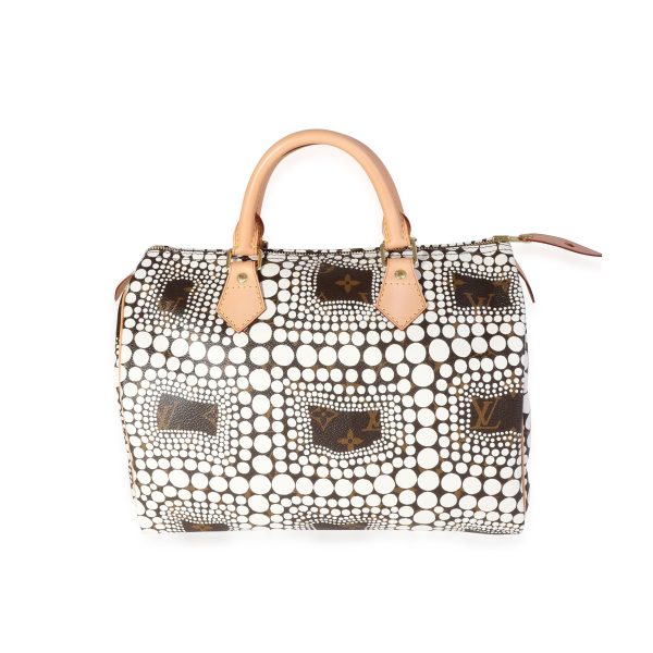 117923 pv 2a3cee72 06c2 49f0 baa5 e48fdb0cad3a Louis Vuitton x Yayoi Kusama White Infinity Dots Monogram Canvas Speedy 30