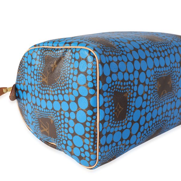 117931 box Louis Vuitton x Yayoi Kusama Blue Infinity Dots Monogram Canvas Speedy 30