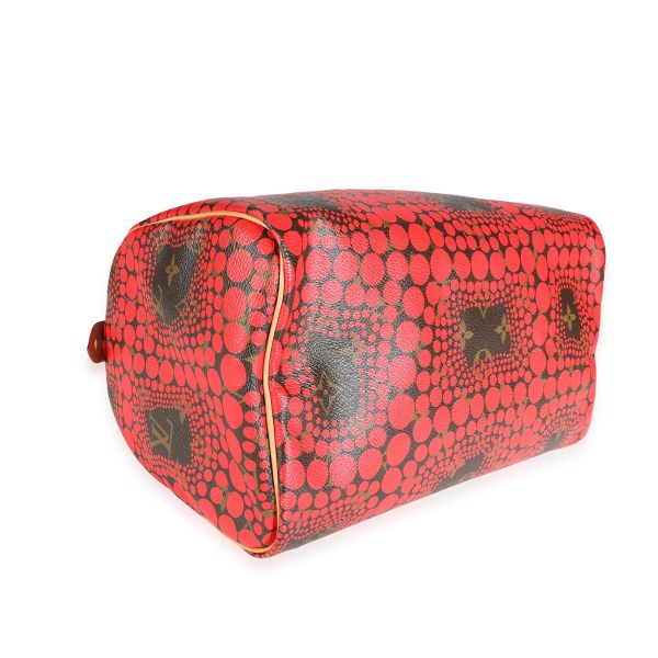 117939 box Louis Vuitton x Yayoi Kusama Red Infinity Dots Monogram Canvas Speedy 30