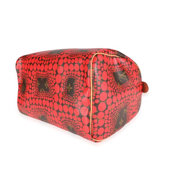 117939 clasp Louis Vuitton x Yayoi Kusama Red Infinity Dots Monogram Canvas Speedy 30