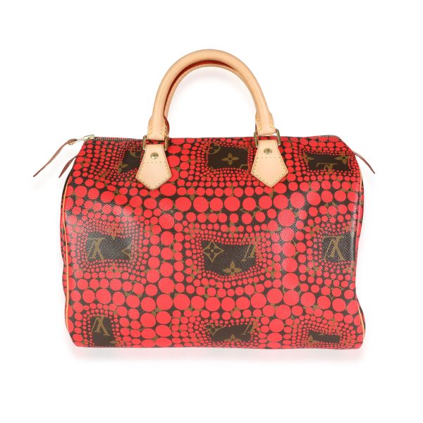 117939 fv Louis Vuitton x Yayoi Kusama Red Infinity Dots Monogram Canvas Speedy 30