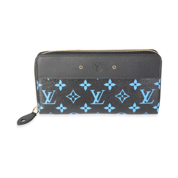 117942 fv 9df4102c fc76 4dd4 b9ba 8f34327699fb Louis Vuitton Blue Black Monogram Canvas Zippy Wallet