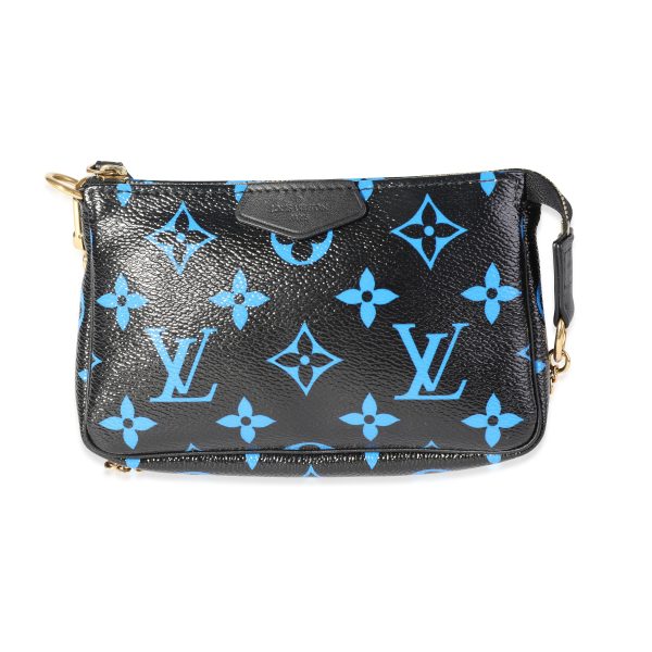 117943 fv 13869fd5 0e05 4b79 9b6f 4ac8f98adefb Louis Vuitton Black Blue Monogram Canvas Mini Pochette Accessoires