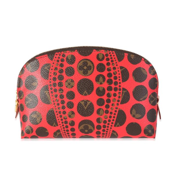 117949 fv Louis Vuitton x Yayoi Kusama Red Infinity Dots Monogram Canvas Cosmetic Pouch