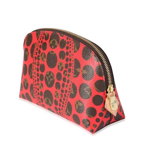 117949 pv Louis Vuitton x Yayoi Kusama Red Infinity Dots Monogram Canvas Cosmetic Pouch