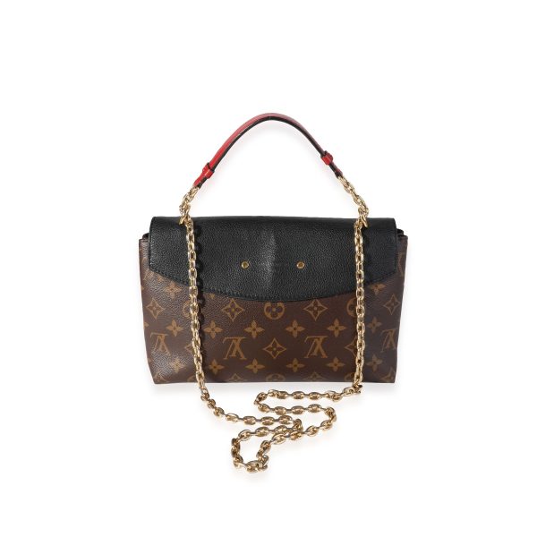 117960 pv Louis Vuitton Monogram Canvas Black Cowhide Saint Placide