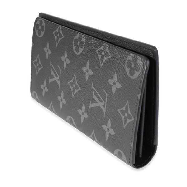 118021 sv Louis Vuitton Monogram Eclipse Canvas Brazza Wallet