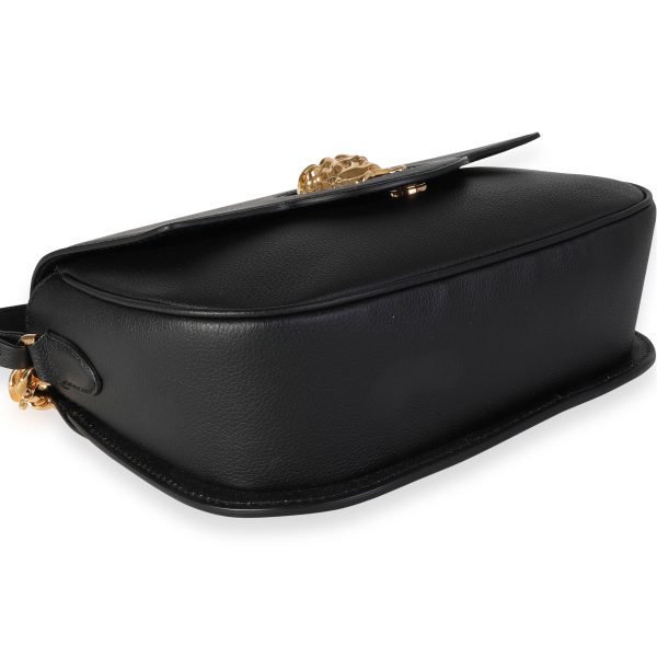 118026 box Versace Black Leather La Medusa Chain Shoulder Bag