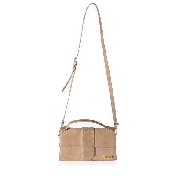 118056 bv Jacquemus Taupe Nubuck Le Bambino Bag