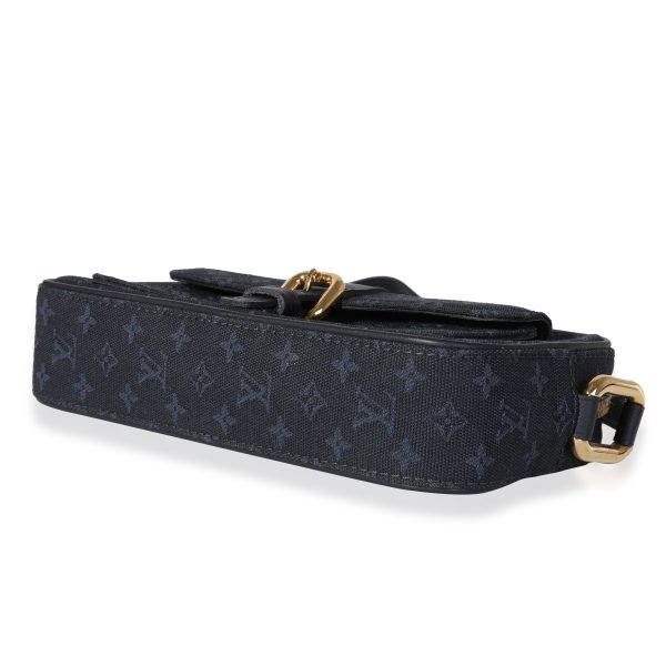 118069 box Louis Vuitton Navy Monogram Mini Lin Juliette Crossbody Bag