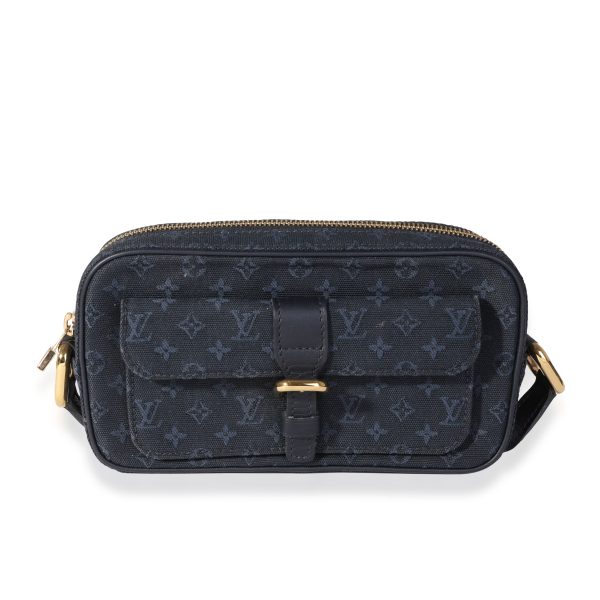 118069 fv Louis Vuitton Navy Monogram Mini Lin Juliette Crossbody Bag