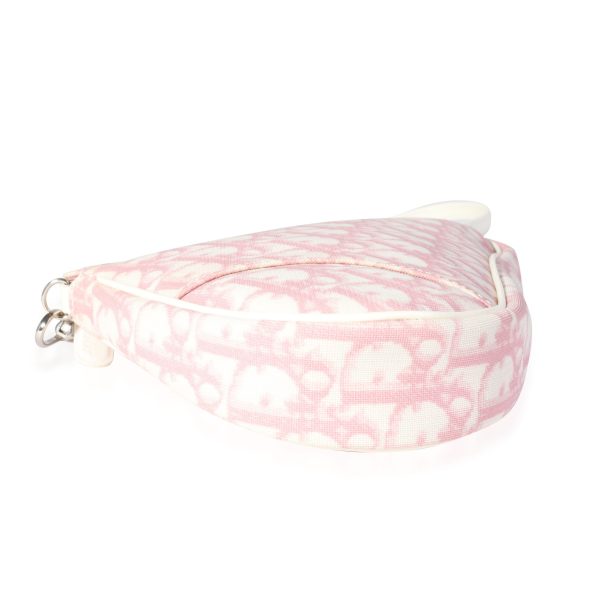 118070 clasp Dior Vintage Pink Diorissimo Saddle Pouch