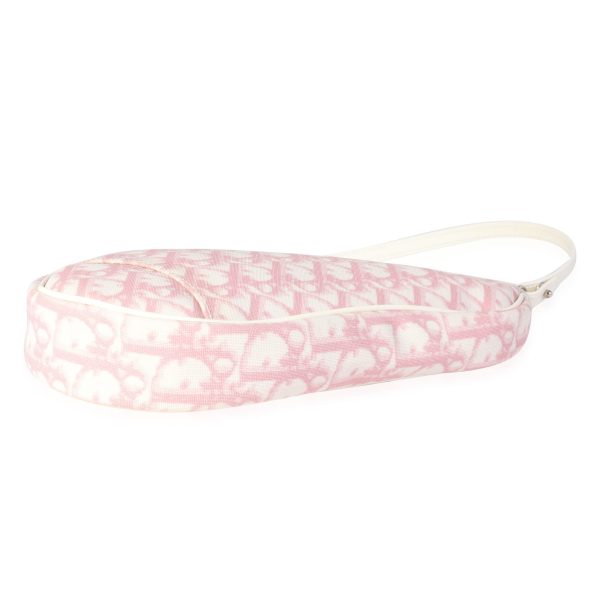 118070 stamp Dior Vintage Pink Diorissimo Saddle Pouch