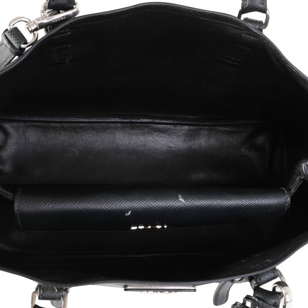 118089 av 054892b7 e645 40ea 8a2f c2dfc5c4b92a Prada Black Saffiano Cuir Double Bag