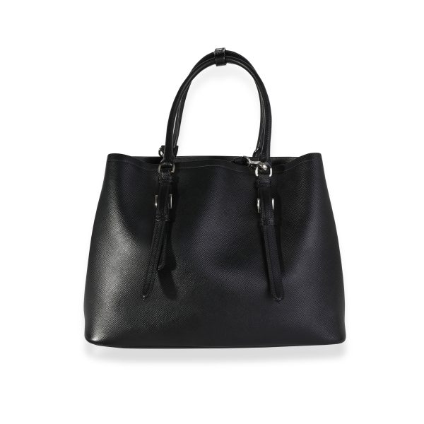 118089 pv 733f7c94 714b 49ad 88e6 8feb52cae9ac Prada Black Saffiano Cuir Double Bag