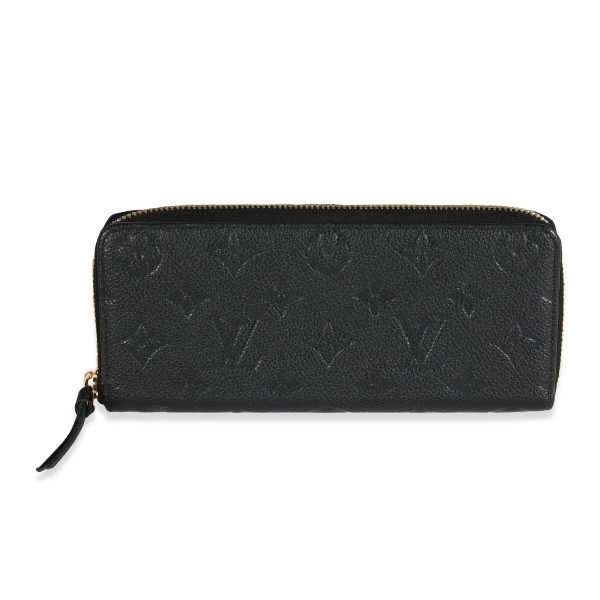 118105 fv 46465c39 dcdd 4589 8b3d d71a8ea90251 Louis Vuitton Black Monogram Empreinte Leather Clémence Wallet