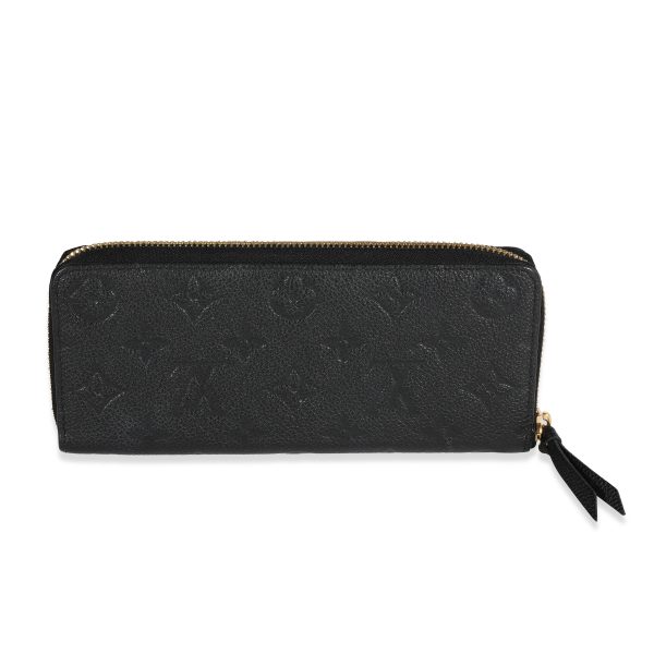 118105 pv 87299d12 1821 4343 be41 7f95c2668d4d Louis Vuitton Black Monogram Empreinte Leather Clémence Wallet