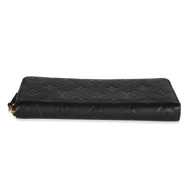 118105 stamp 7c5ee9c0 ef98 410d b5f5 474175cbfe93 Louis Vuitton Black Monogram Empreinte Leather Clémence Wallet