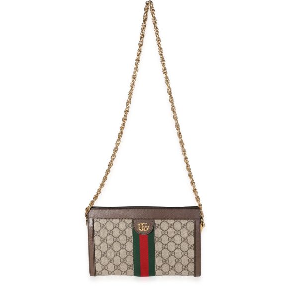 118110 bv 3437f553 758c 4041 856d 826dde7ac8e6 Gucci Brown GG Supreme Web Small Ophidia Shoulder Bag