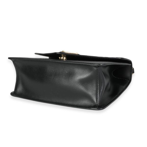 118130 box Prada Black Saffiano Leather Envelope Shoulder Bag