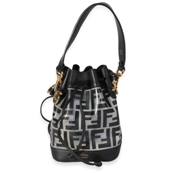 118135 fv b0dec164 3cc3 4681 82ea 509b48d226c7 Fendi Black PVC Mini Mon Tresor Bucket Bag