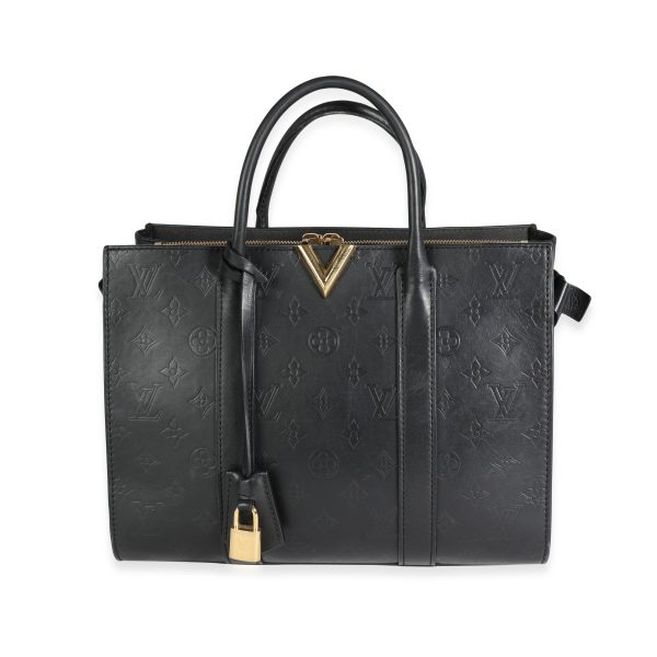 118143 fv 21baa30e 6505 4936 9d3c 2df7fd9c0086 Louis Vuitton Black Monogram Leather Very Tote MM