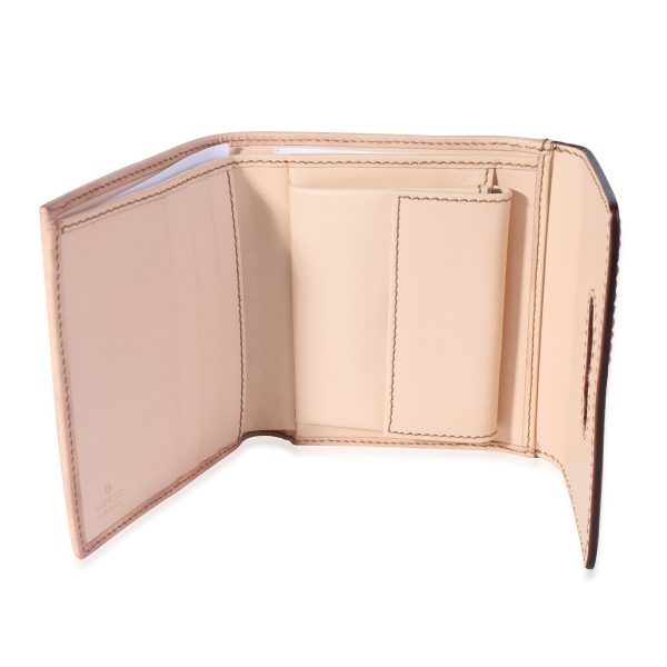 118154 box 8c1fe816 f12c 42fb 9930 d9050695eefe Natural Leather Flora Canvas Trifold Compact Bamboo Wallet