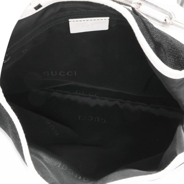 118155 ad1 69542149 3a79 456e 99e3 d75796d6215e Gucci Black Canvas Jackie Chain Shoulder Bag