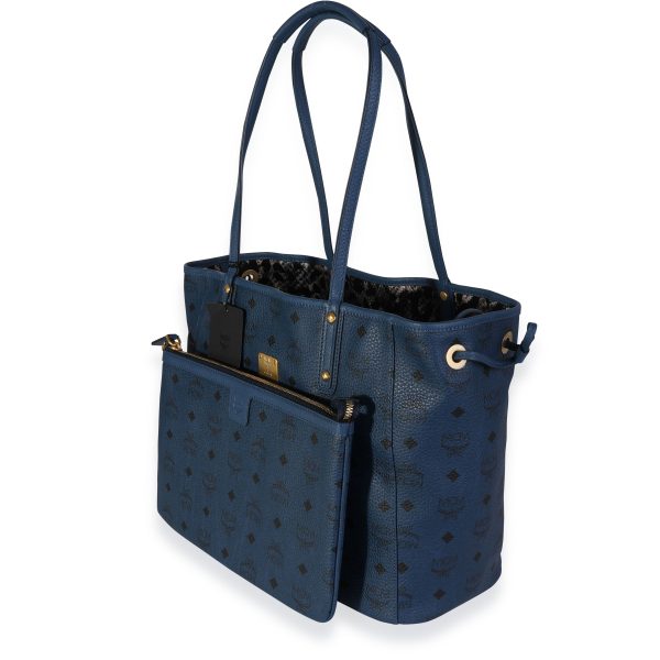 118187 sv d54c59b7 a40e 4b00 87af 55a208406737 MCM Navy Visetos Large Reversible Tote