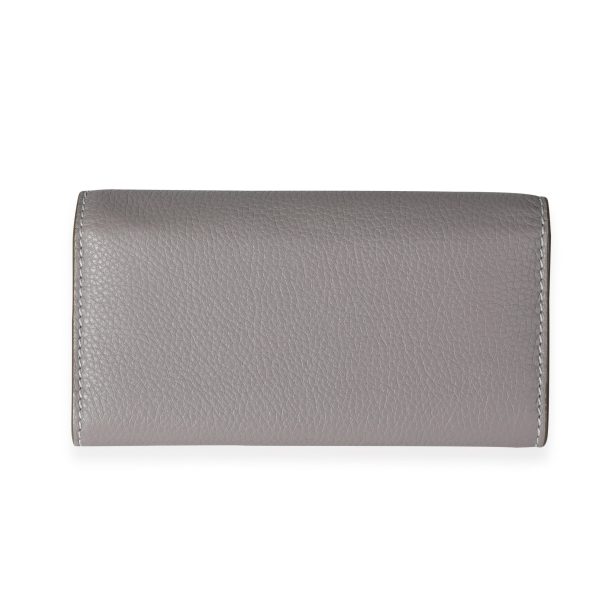 118202 pv 55d823bd 2b0b 4627 b496 5dedf6379f3d Chloe Grey Grained Calfskin Long Marcie Wallet