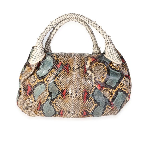 118220 pv Fendi Multicolor Python Spy Bag