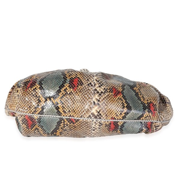 118220 stamp Fendi Multicolor Python Spy Bag