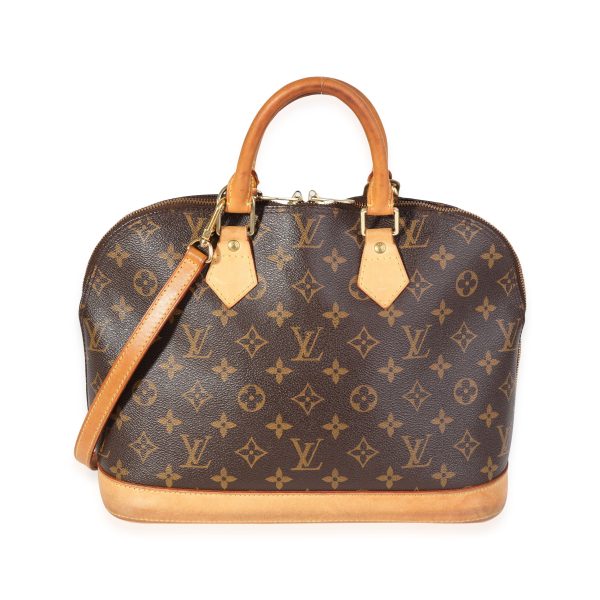 118226 fv Louis Vuitton Brown Canvas Monogram Alma PM