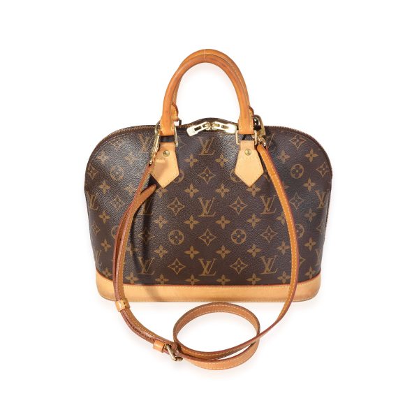 118226 pv Louis Vuitton Brown Canvas Monogram Alma PM