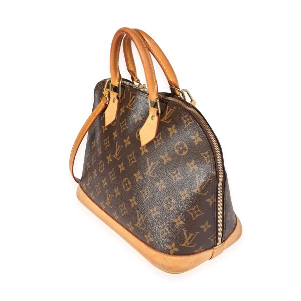 118226 sv Louis Vuitton Brown Canvas Monogram Alma PM