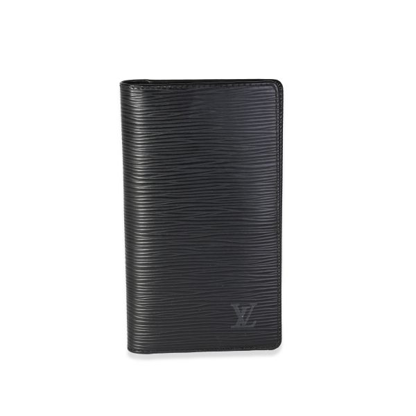 118242 fv db1dfb38 2c08 4ee0 858f 365134b17333 Louis Vuitton Black Epi Leather Vertical Wallet