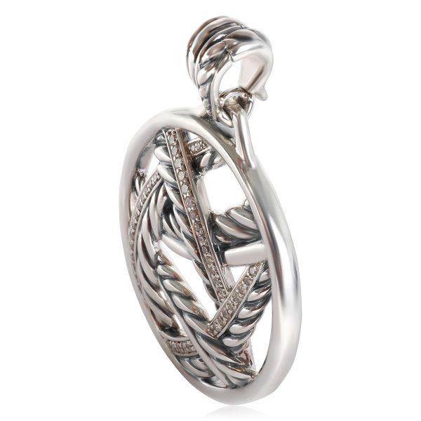 118276 sv 4d7acb31 c931 498c af0b 3c7e17861245 David Yurman Papyrus Diamond Pendant in Sterling Silver 061 CTW