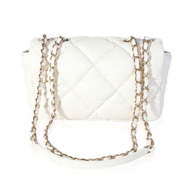 118317 pv 558105cf e68e 4d75 856e 671bcbd46301 Chanel White Quilted Lambskin Bubble Flap Bag