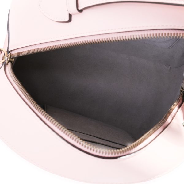 118336 bv Gucci Pink Matelassé Calfskin GG Marmont Dome Backpack
