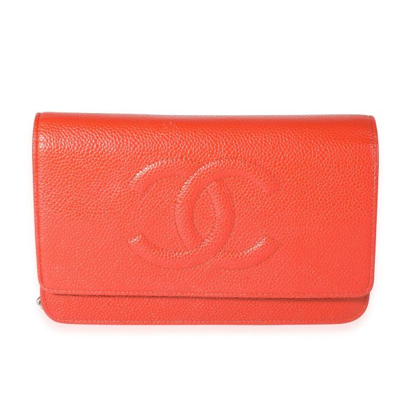 118339 fv 1942fac7 62e2 460b 9771 6fdf8ebdeec5 Chanel Red Caviar Timeless Wallet on Chain