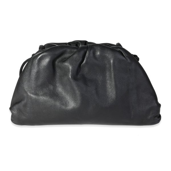 118346 fv Bottega Veneta Black Calfskin Mini Pouch Bag